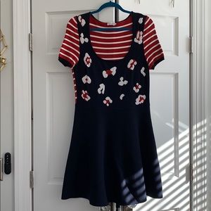 Red Valentino leopard sweater dress